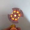 Ámbar y blanco frío