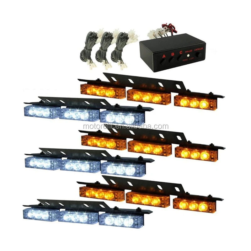 54 led emergency vehicle strobe lights