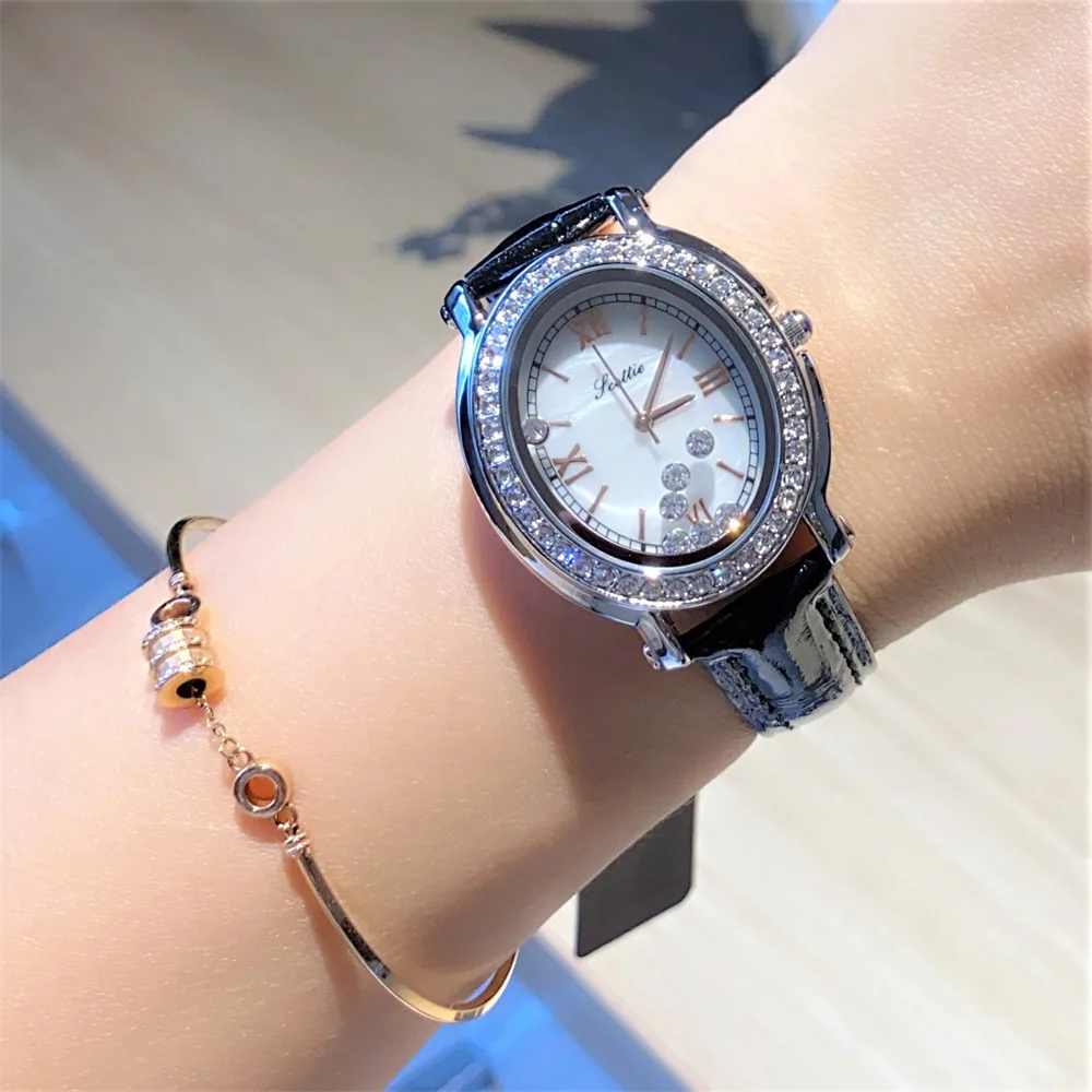 Luxury Crystal Diamond Analog Women display picture 3