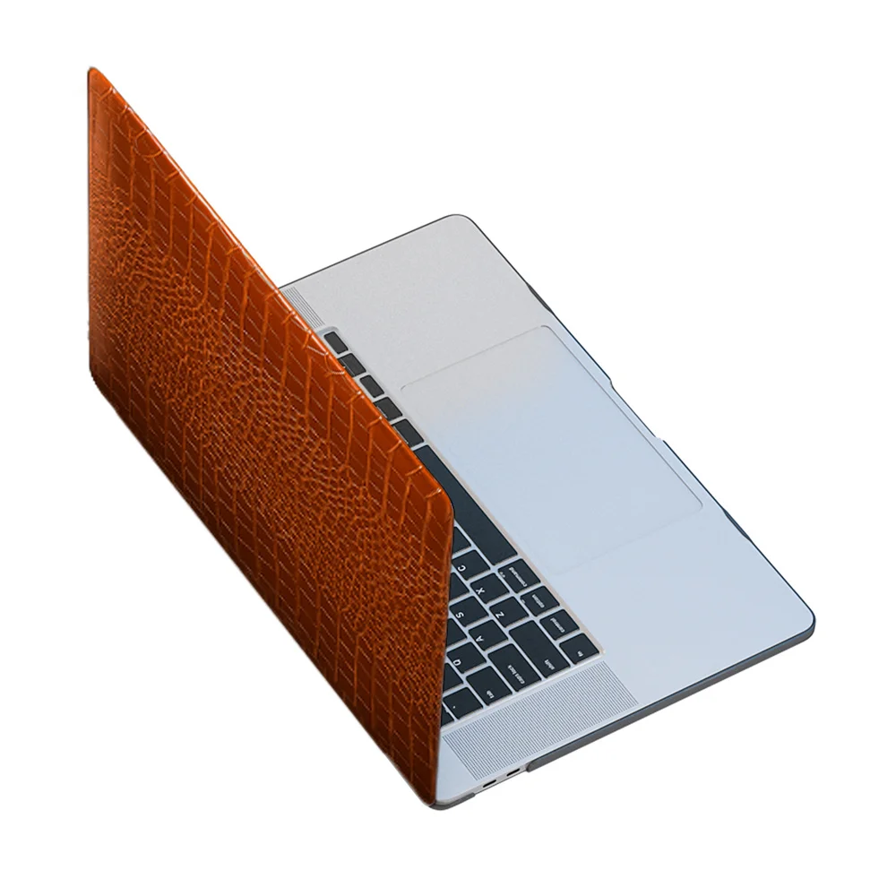 Laptop Case for Macbook Air 13 Case PVC Hard Bottom Shell for Macbook Pro Retina 13 PU leather Case for MacBook 2021 Funda Cover supplier