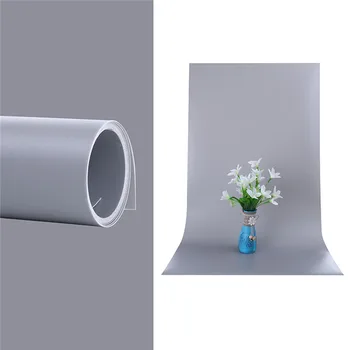 68 X 130cm White Black Gray PVC Material Anti-wrinkle Backgrounds Backdrop for Photo Studio Photography Background Equipment detail image