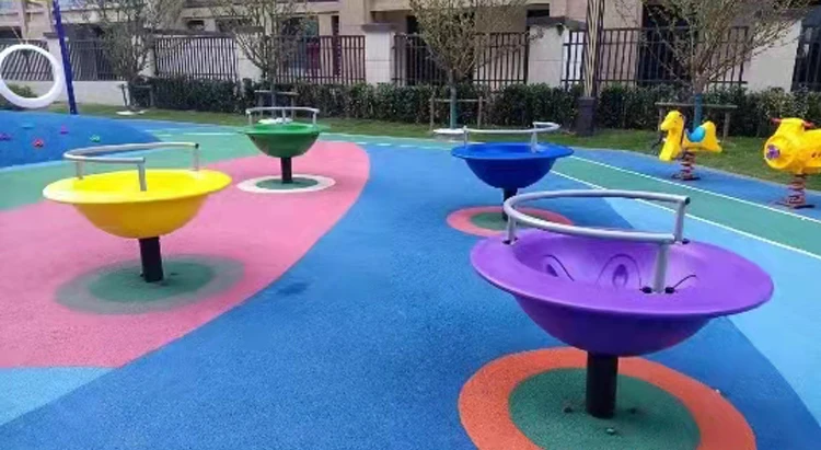 Children's Rotating Bowl Seat for Amusement Park Wholesale Entertainment Facility Children's Single Swivel Chair