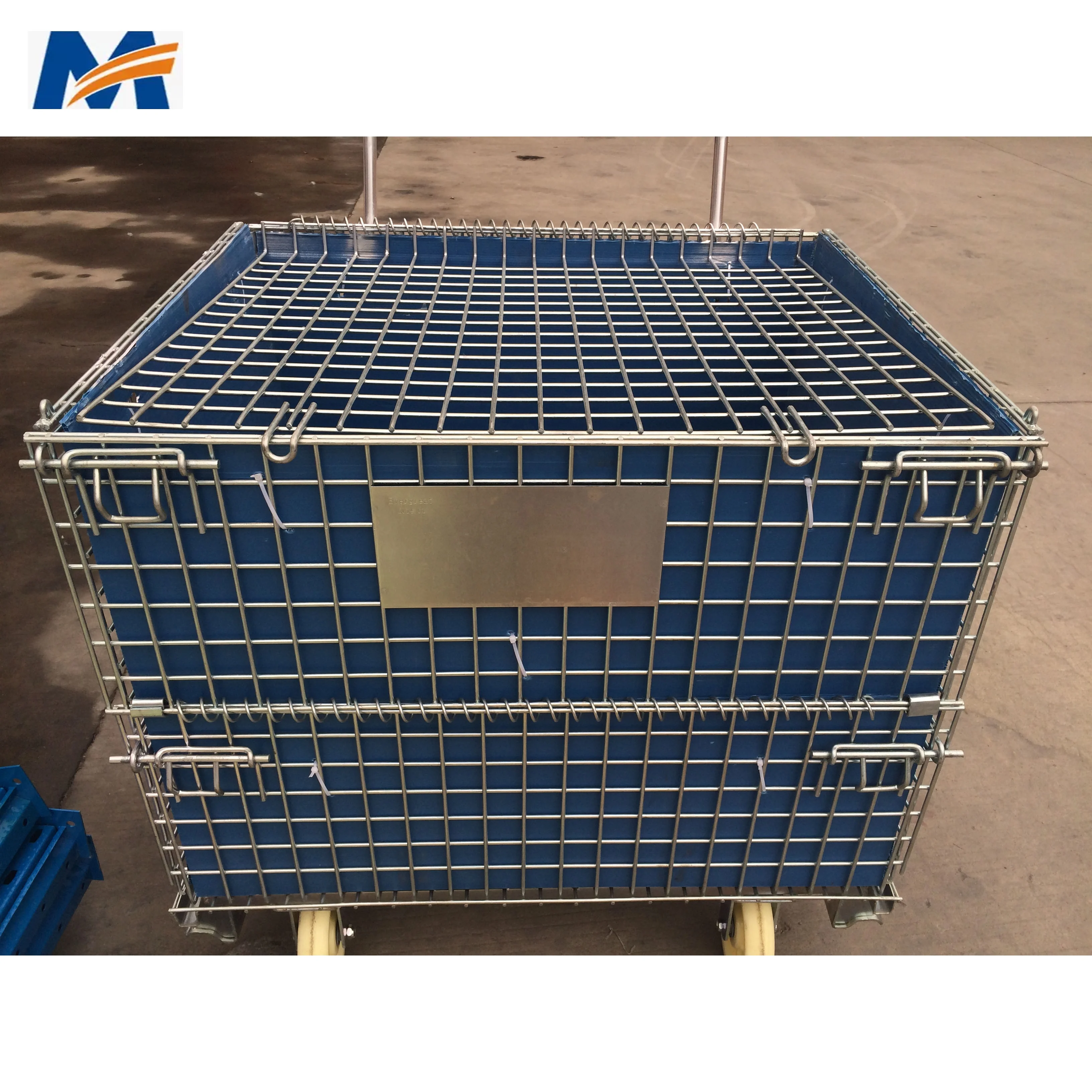Heavy Duty Galvanized Collapsible Stacking and Folding Cargo Storage Cage