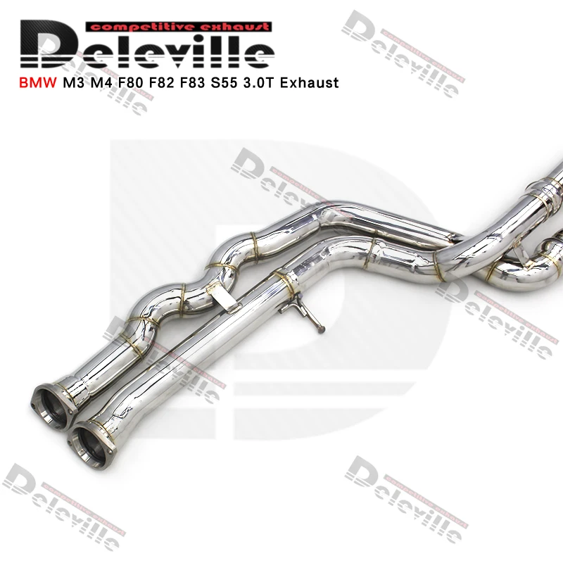 Performance Exhaust Equal Length Mid Pipe For Bmw M3/m4 F80 F82 F83 S55 ...