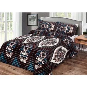 Hot Sale 3 Pieces PV Fleece Comforter Set With Top Quality