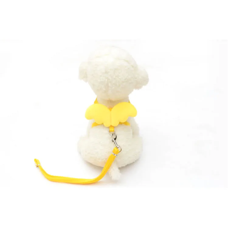 New Hot Sale Angel Wings Pet Chest Strap Dog Leash Rope Vest Cat Leash Rope Set