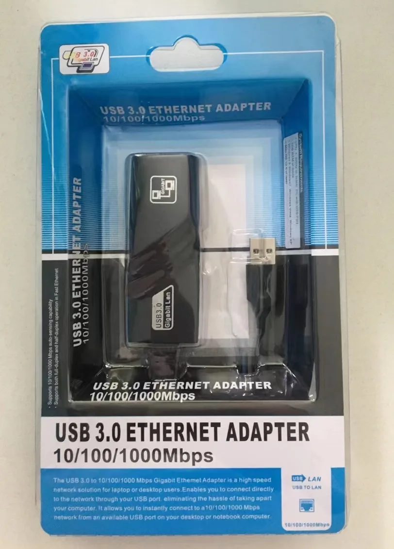 High Speed Usb 3.0 To Gigabit Rj45 Lan (10/100/1000) Mbps