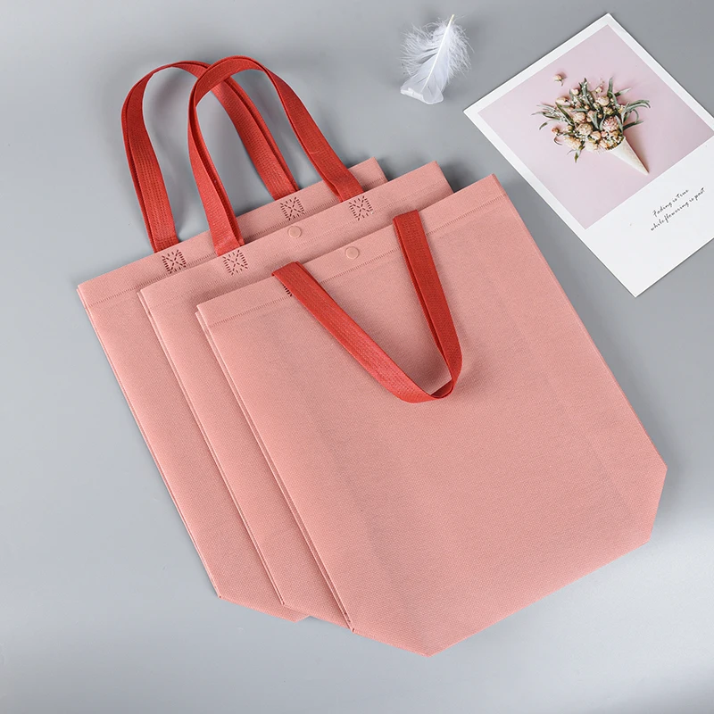 Custom Carry Fabric Bag Non Woven Tote Bag Reusable Shopping Bags