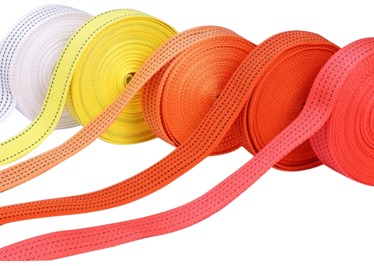 1 inch 2 inch 3T 4T 5T tension polyester lashing strap belt webbing for ratchet tie down strap supplier