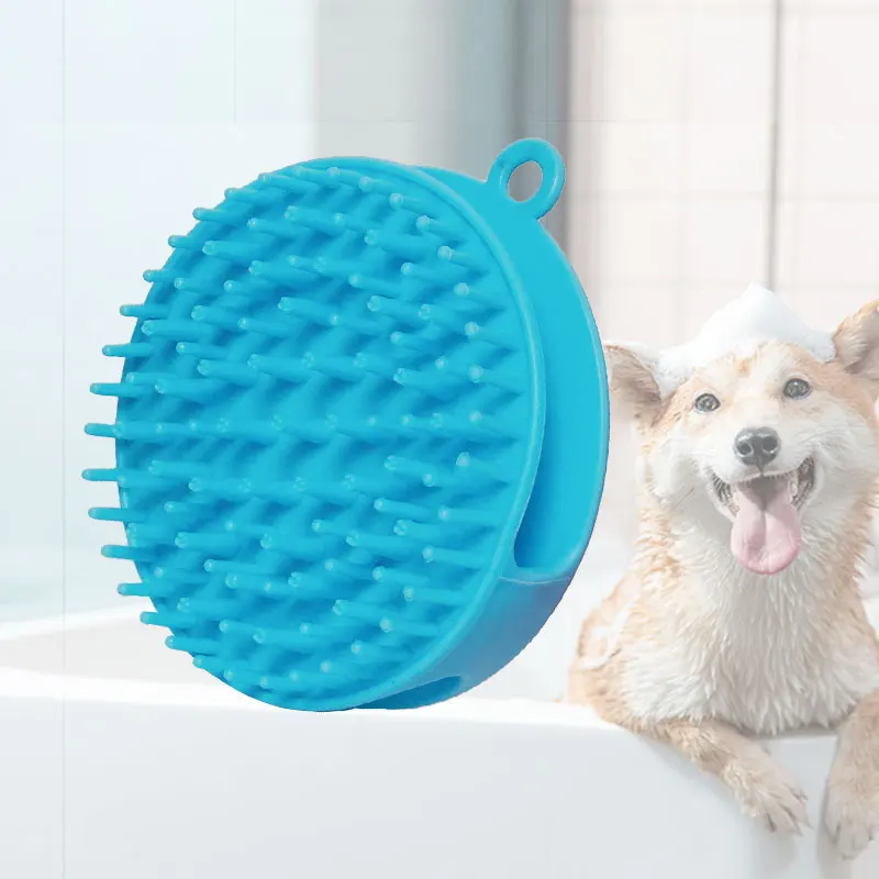 Factory Wholesale Custom Logo Rubber Cat Shower Grooming Tool Dog