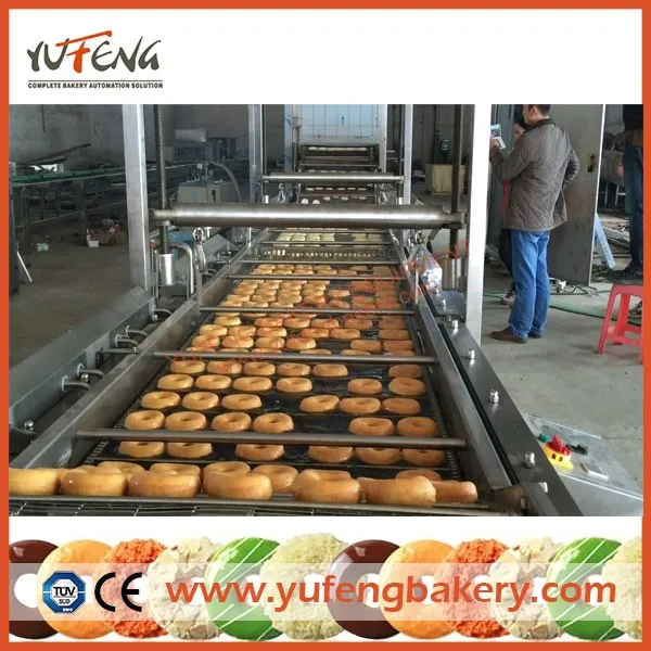 Customized Automatic Donut Fryer Machine with Deep/Turn-over Frying Conveyor