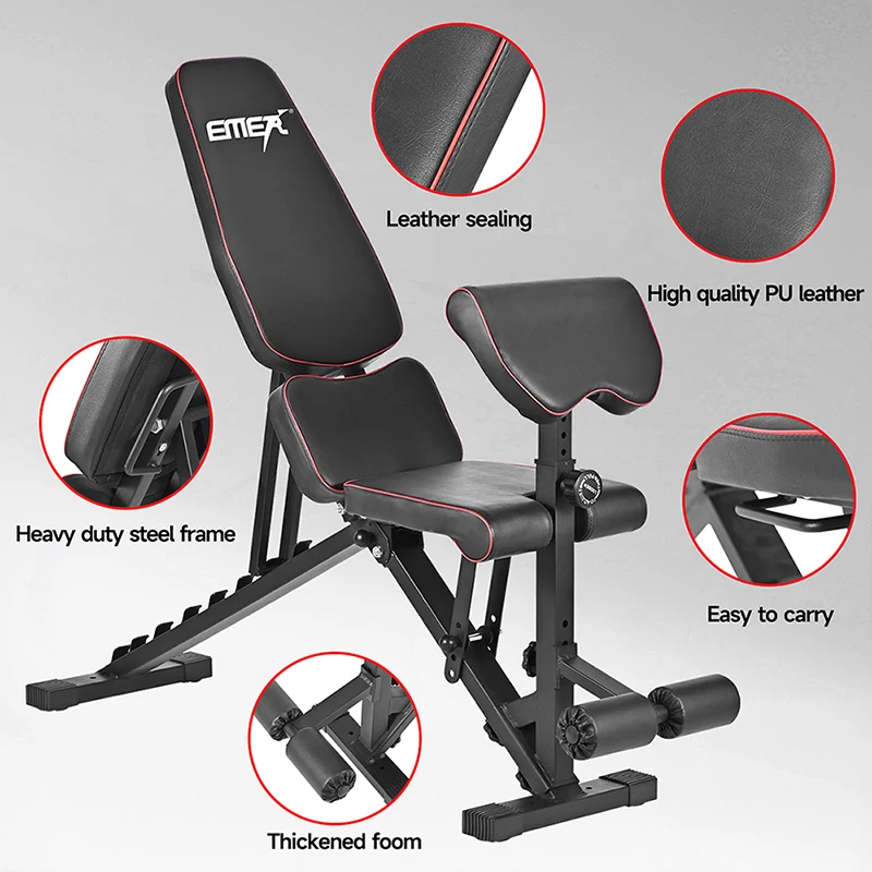 Workout Fitness Machine Cheap Trainer Exercise Sit up Folding Bench Press Abdominal Muscle Plate Board Weight Lifting Bench