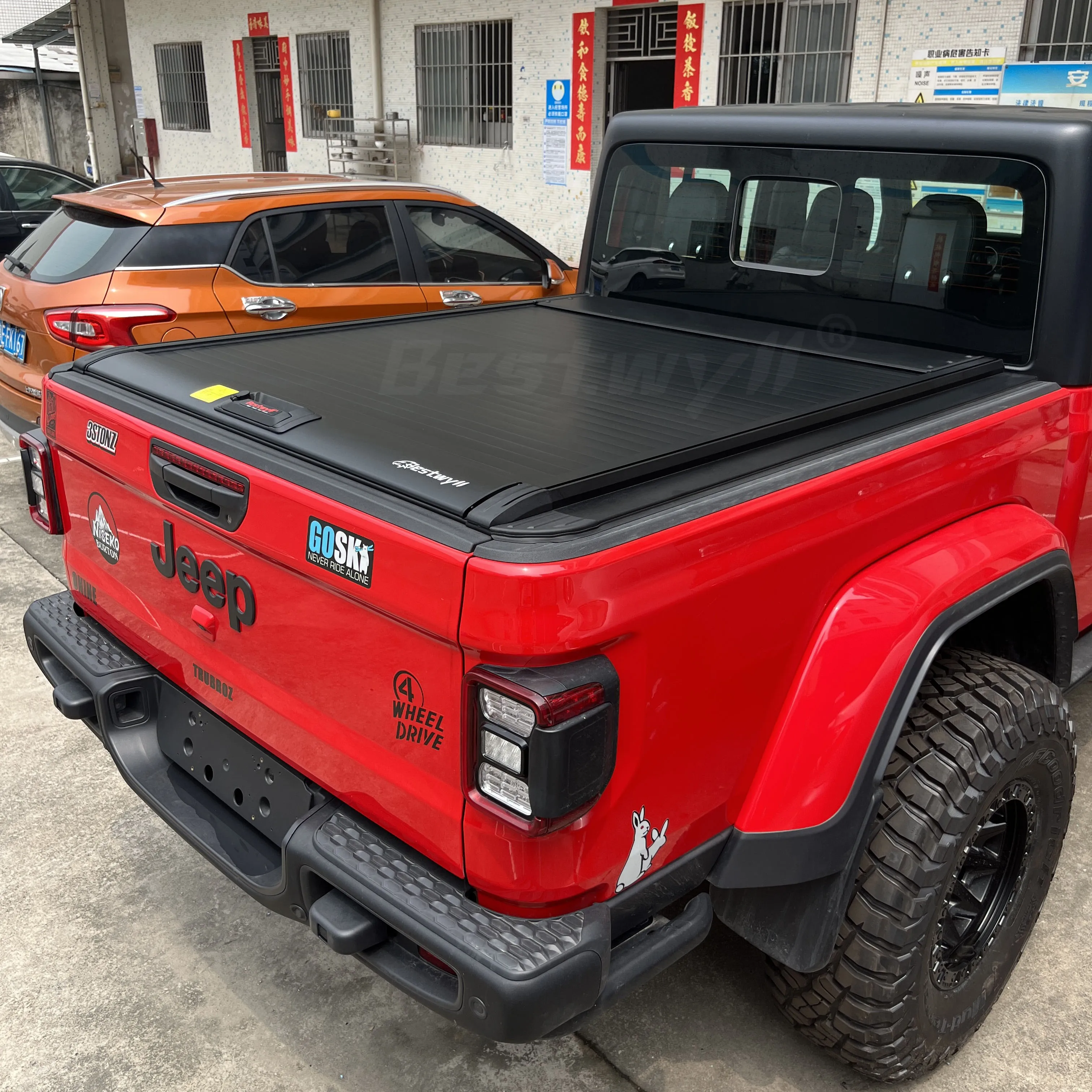 Bestwyll Manual Retractable Tonneau Cover For Jeep Gladiator K59