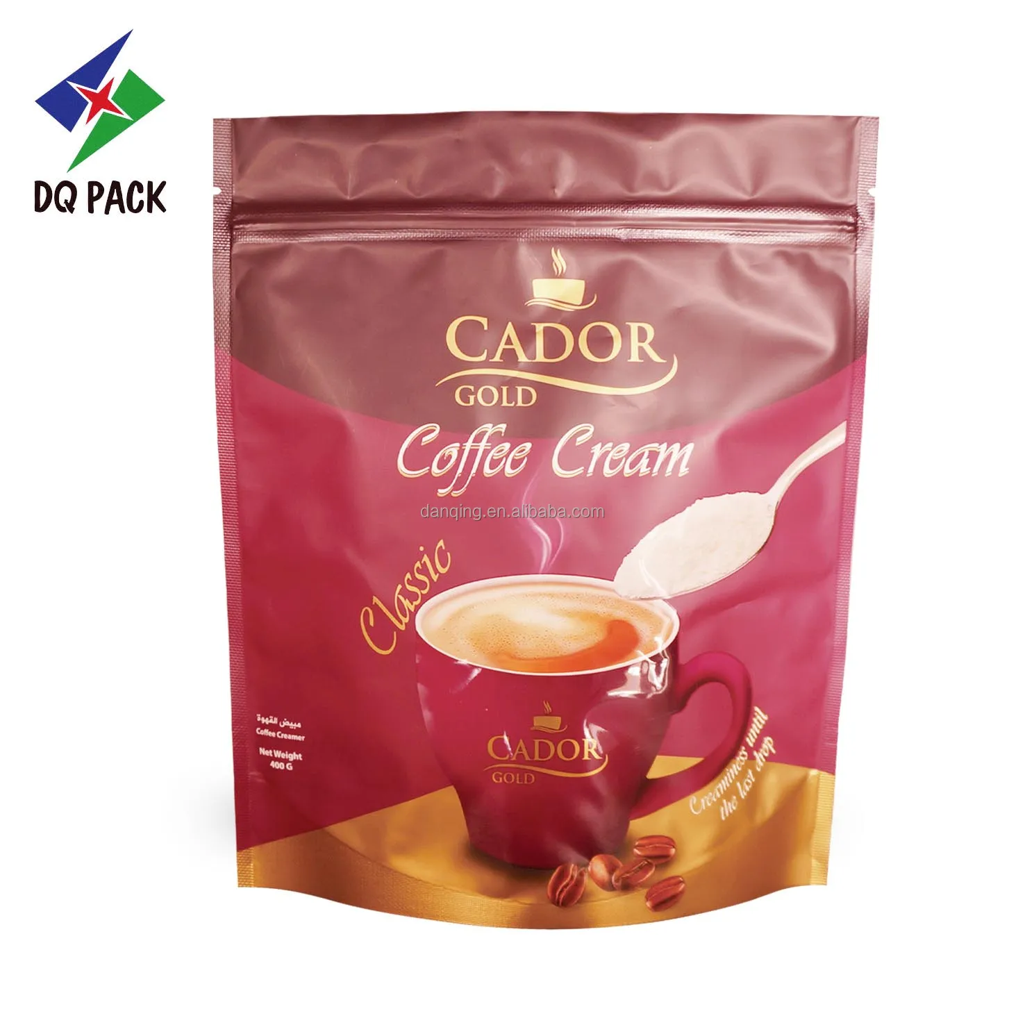 DQ PACK China Aluminum Foil Coffee Bag With Clear Window Suppliers