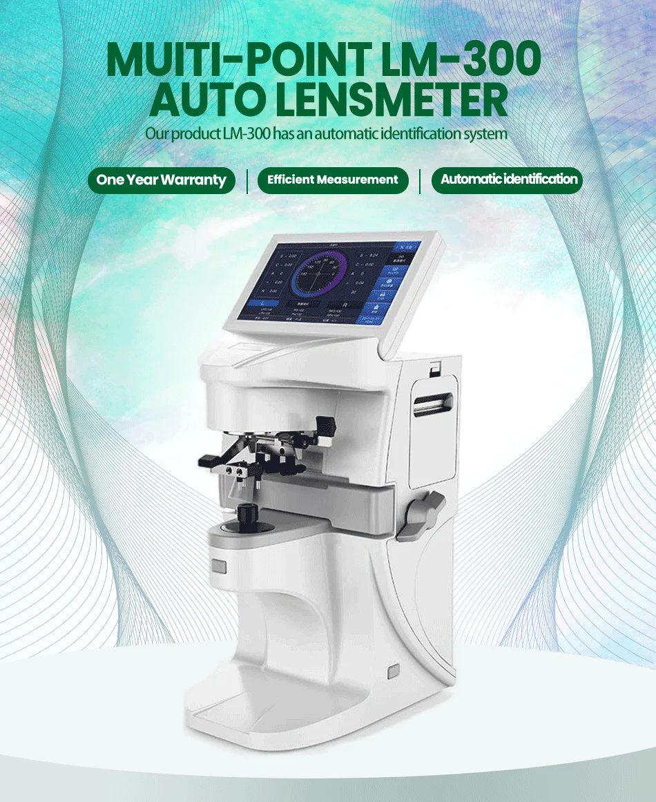 Digital Auto LM-300 Lens Meter 7 Inch Touch Screen Uv Pd Printing Focimeter Lensometer