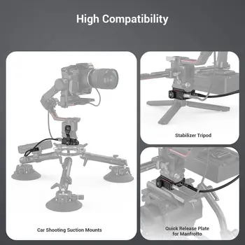 For SmallRig Power Supply Base Plate for DJI RS 2 / RS3 Pro/ RS4 Pro External Feeding Solution Base Plate 3252 detail image