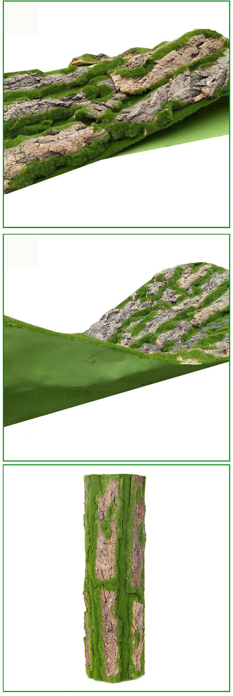 Artificial Moss Natural Tree Bark Indoor Dried Garden Pipe Pillar Bark