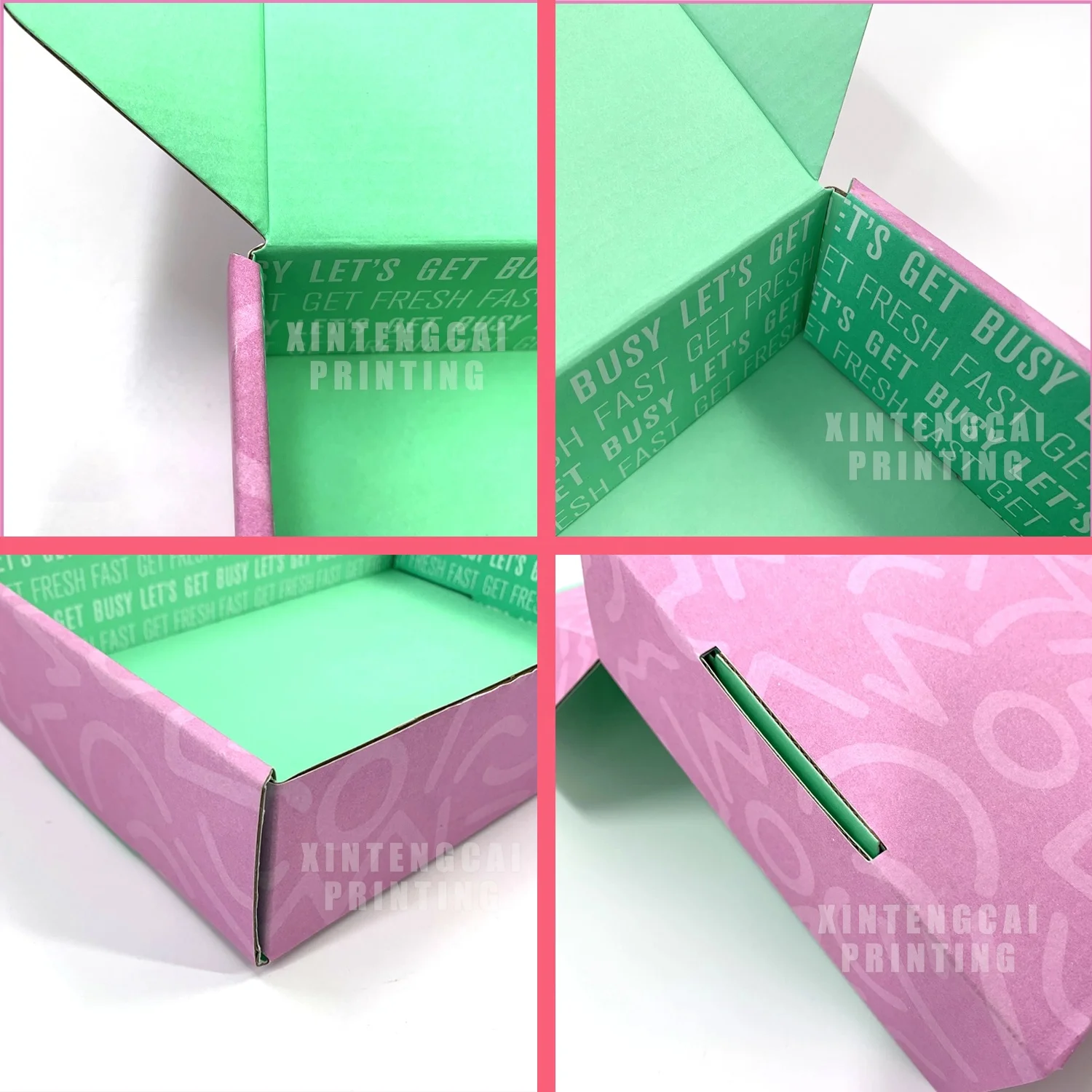 Free Design Pink Corrugated Paper Printed Custom Logo Lipstick  / Face Mask Packaging Box, Shipping Box Mailer Box Manufacturer