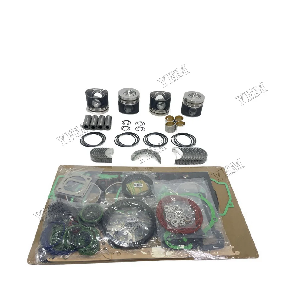 For Deutz BF4M2012 Overhaul Kit With Piston Rings Full Gasket Set Bearings Standard Size Engine Parts 6