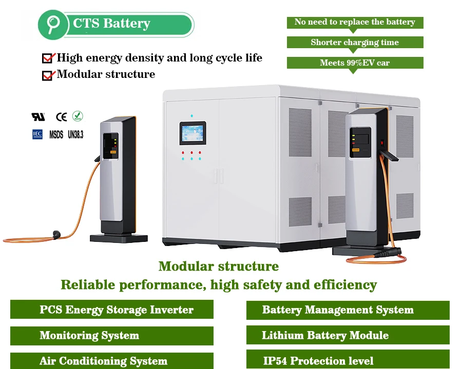 product cts integrated bess energy storage battery system floor mounted ev charging station solutions with dc ev chargers-10