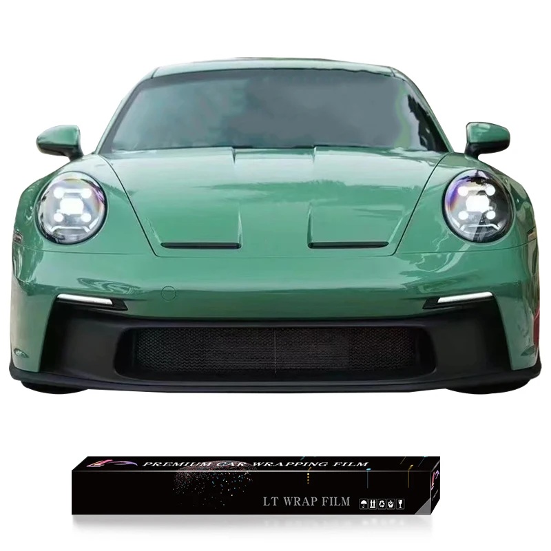 Color PPF Multiple Colors Car Body Decoration Vinyl Film PET Material PET Crystal Onium Green Car Wrap Vinyl Film
