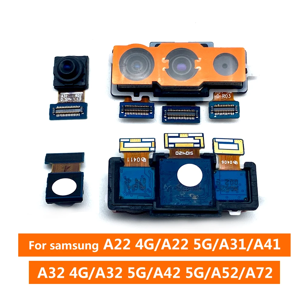 Mobile Phone Front Camera Rear Camera for Samsung A52 A72 A31 A41 A22 A32  A42 4G 5G Phone Parts Wholesale