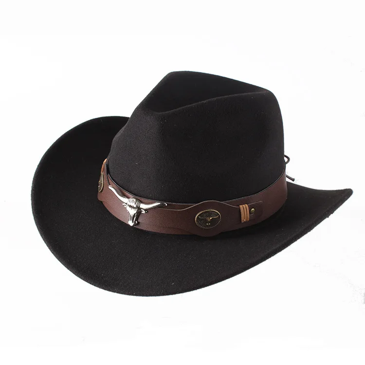 6269 Womens Western Cowboy Cowgirl Hats With Belt Buckle Wholesale Classic Womens Western Style Cowboy Cowgirl Hats  main image 2