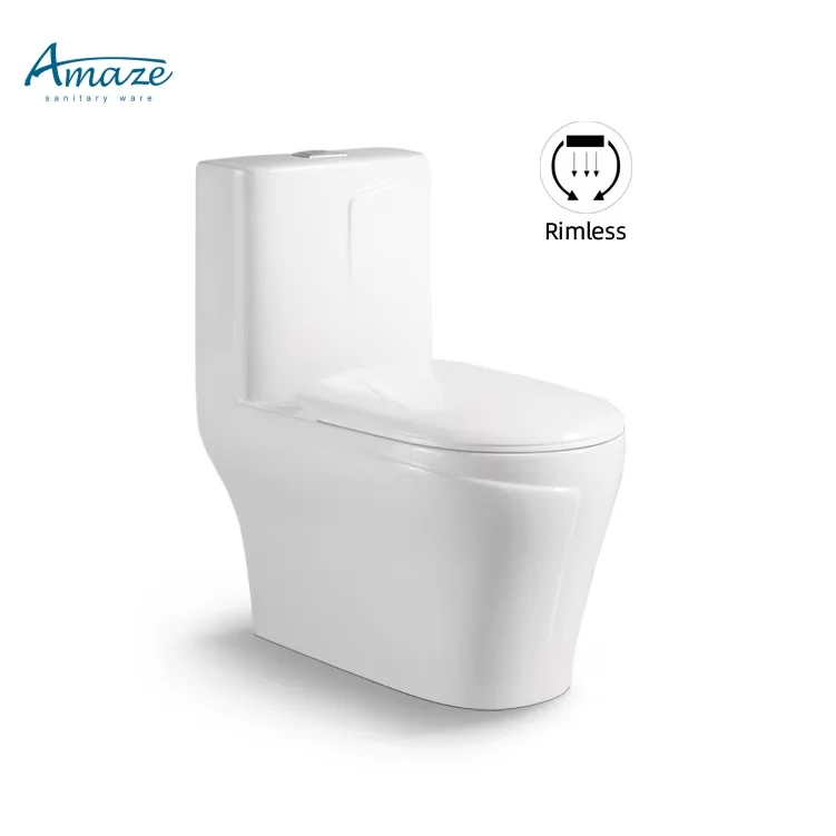 Modern luxury sanitary ware bathroom commode wc one piece water closet floor mounted ceramic toilet supplier