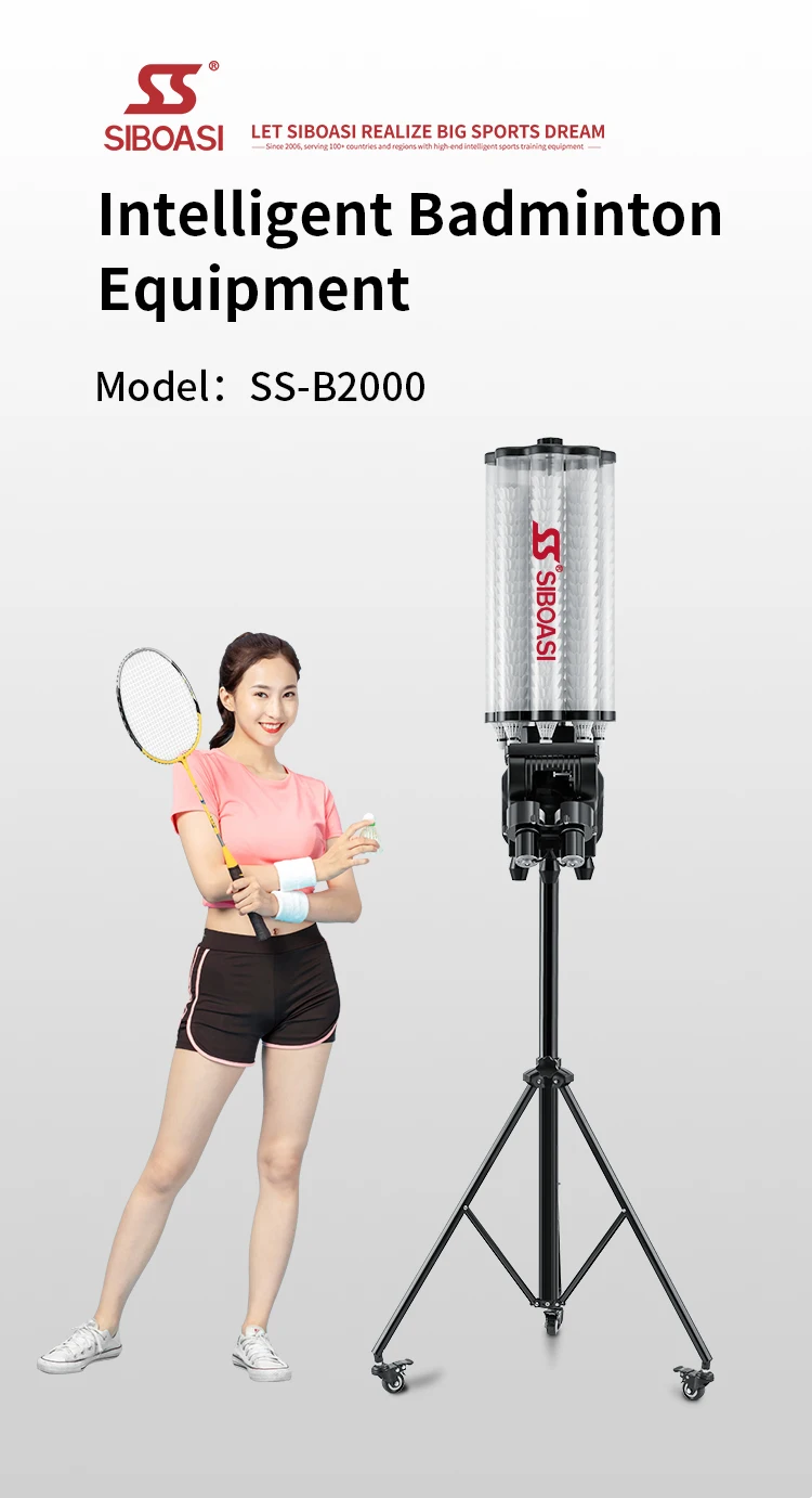 Siboasi B2000 Shuttlecock Shooting Machine For Badminton Training With