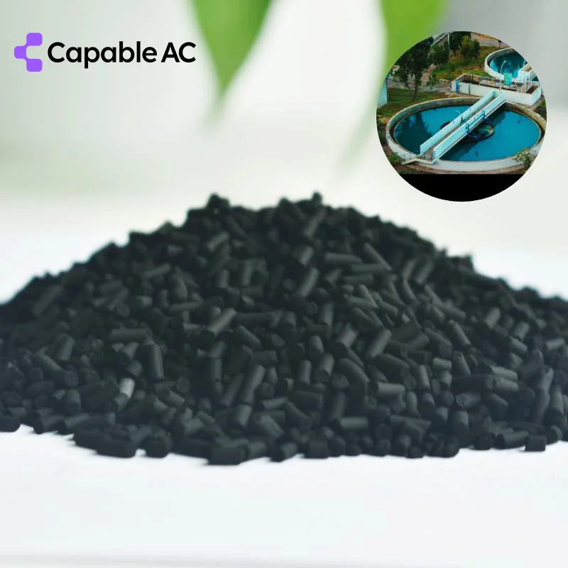 Bulk Columnar Activated Charcoal Pellet Effective Odor Control and Removal of Sewage Smells for Paper Chemicals Use