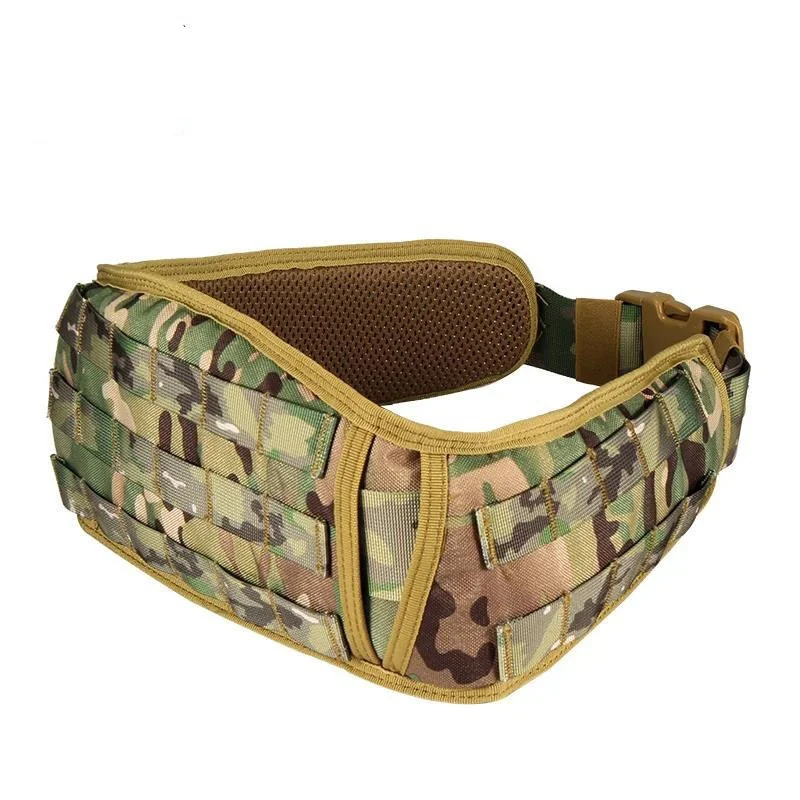 Premium Training Tactical Belt with Holster Pouch Hunting Gadget Pouch Waist Bag Detachable Outdoor Adjustable Padded Duty Belt