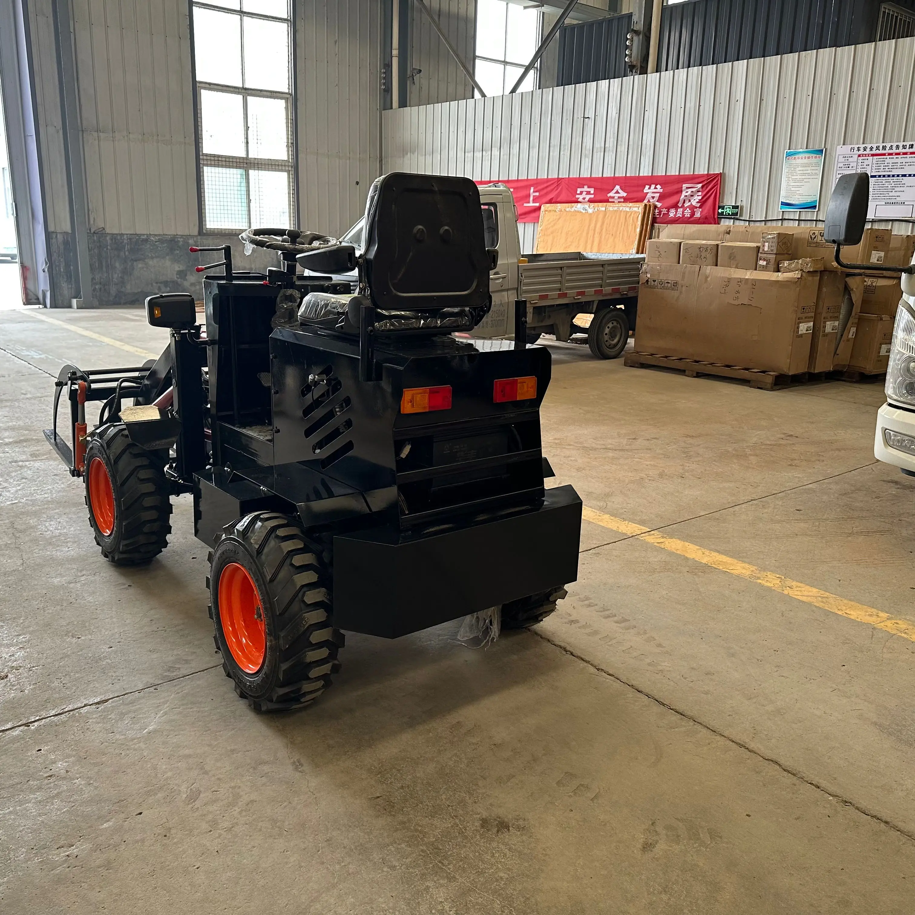 Mini Backhoe Loader Hydraulic 4x4 Loader Electric Battery Operated Loader
