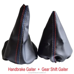 E36 E Brake Handle Car Shift Gear Stick Manual Handbrake Gaiter Shift Boot Black E36 Door Handle - Foto 4