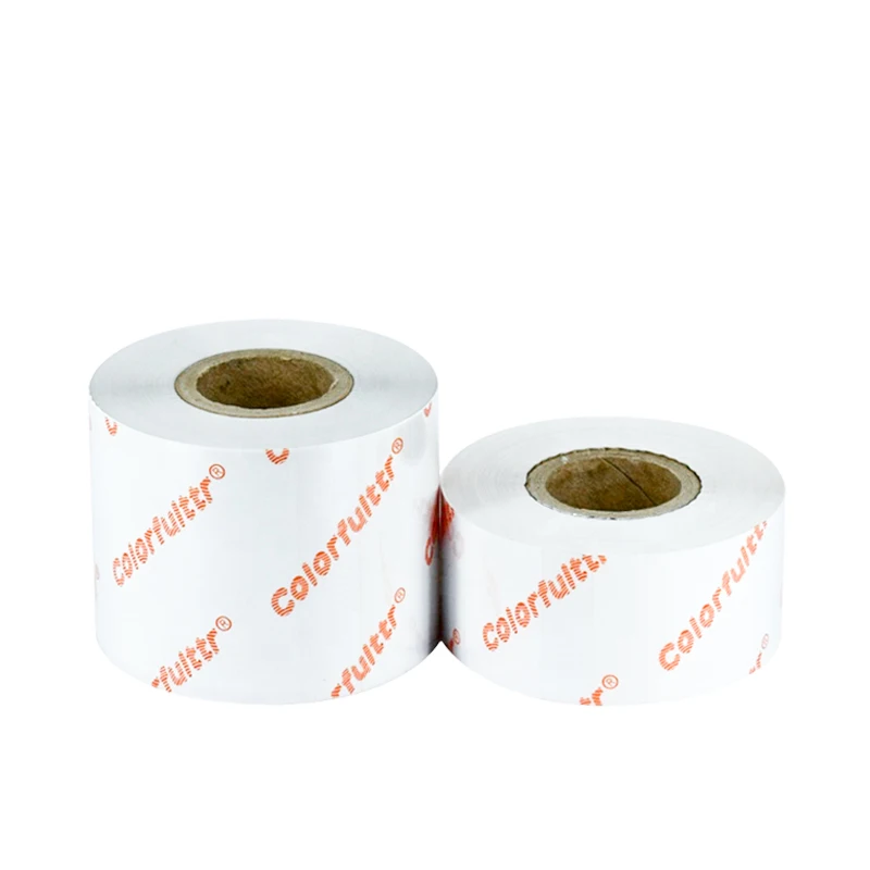 Replace Ricoh B110cr White Thermal Transfer Ribbon Resin Jumbo Roll for Wash Care Label 110m 300m