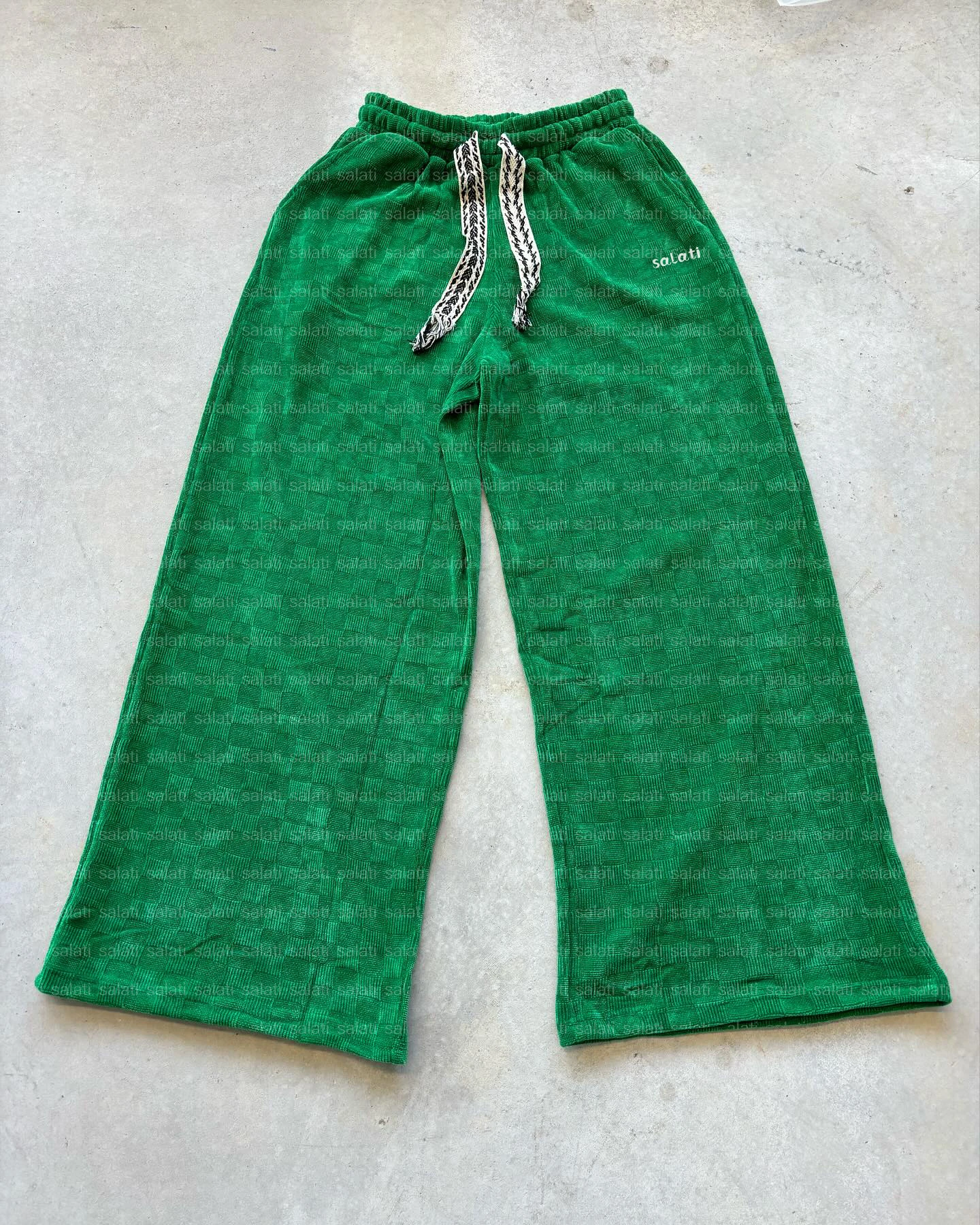 Custom Streetwear Baggy Sweatpants Blank Heavy Cotton Polyester Oversized Wide Leg Track Corduroy Jogger Flared Sweat Pants Men gallery 8