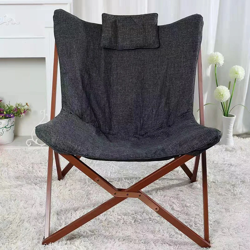 HStex Outdoor Furniture Fabric Folding butterfly Chair Camping Stool