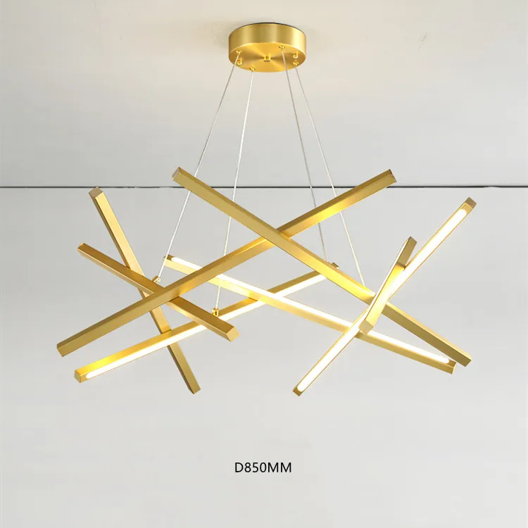 Post modern chandelier light gold design chandelier European led pendant light office chandelier