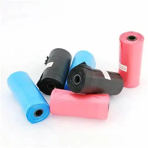 2023 New Dpi Biodegradable Polyester 1000 Pet Dog Waste Disposal Poop Bags Black
