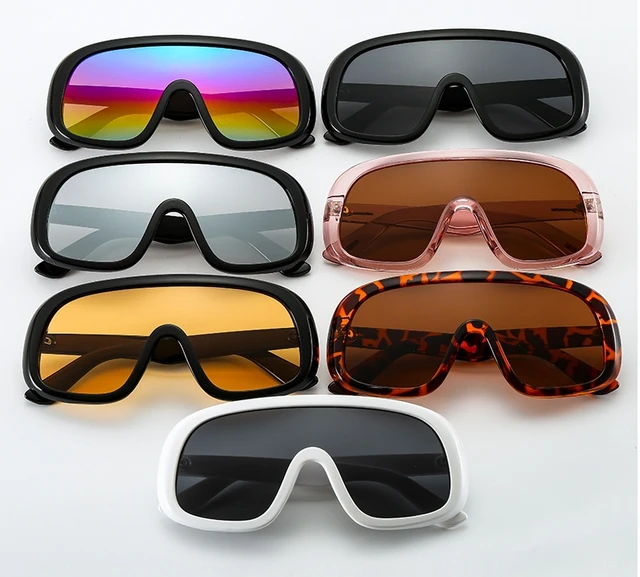 GWTNN OEM Custom Gafas De Sol Wholesale Brand Designer One Piece Black Fashion Sunglasses