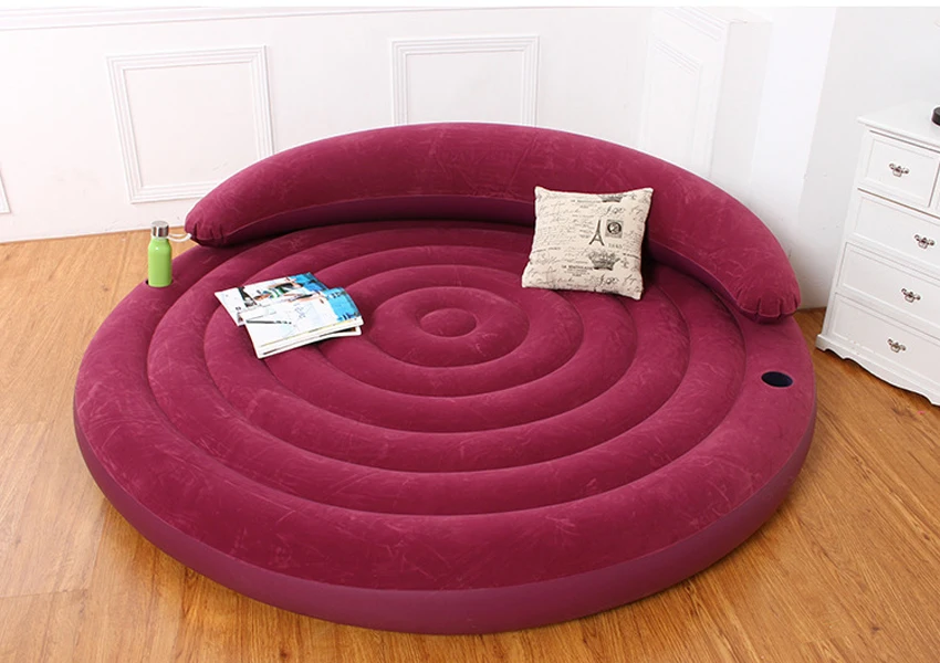 INTEX 68881 Convertible Inflatable Air Bed Round Inflatable Ultra 