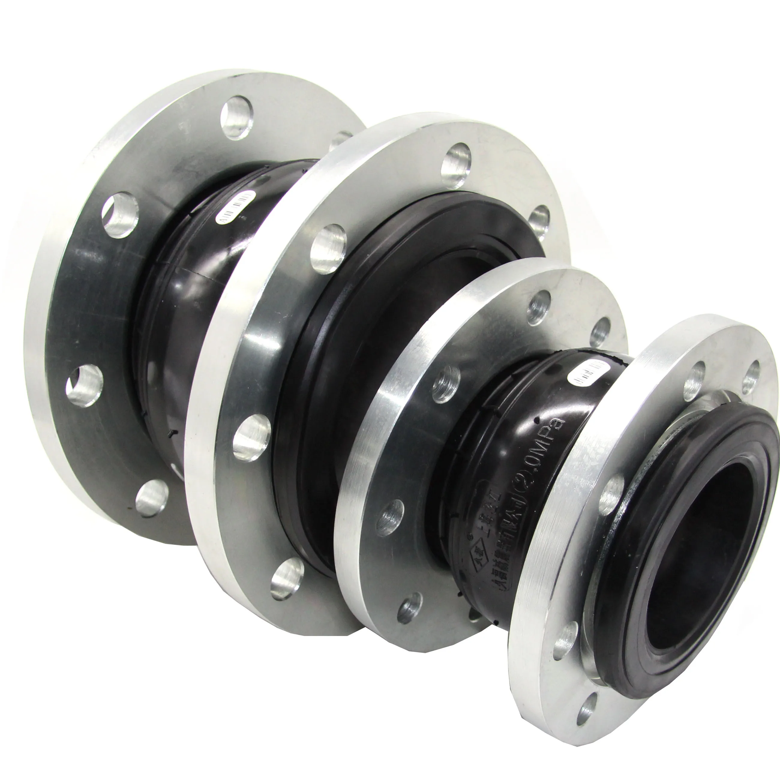 Tubula&ccedil;&atilde;o Flex&iacute;vel Junta De Acoplamento &Uacute;nica Esfera Epdm Borracha Redonda De Borracha Forjada Junta Flex&iacute;vel Adaptador De Flange Universal 400