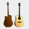 Guitarra acústica de madera maciza de 41 pulgadas.