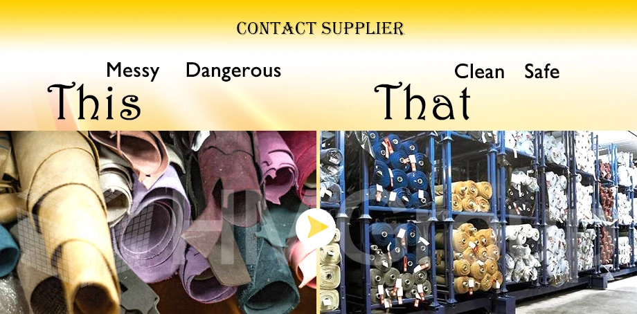 Loading Capacity 1100kg Warehouse Customized Powder Coating Forklift Movable Shop Showroom Textile Storage Iron Rack