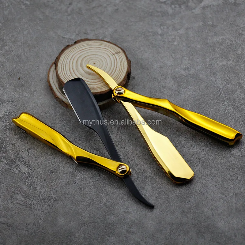 Electroplating Single Blade Razor - Manual Barber Shaving Knife