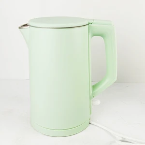 New 1.8L Electric Kettle 304 Stainless Steel Double Layer Wall Cordless Hot Water Kettle for Home Kitchen Use