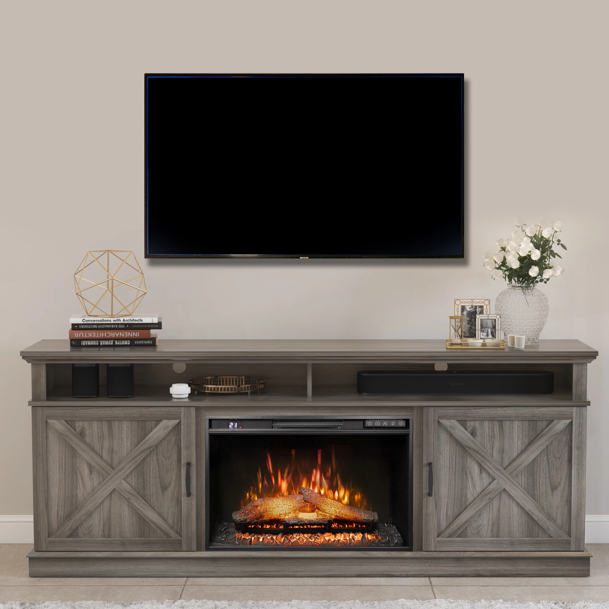 TV Stand Mobile LCD TV Stand TV Display Stand Support 2X2 Chinese Metal Steel Cable Living Packing Room Modern Furniture Lbs