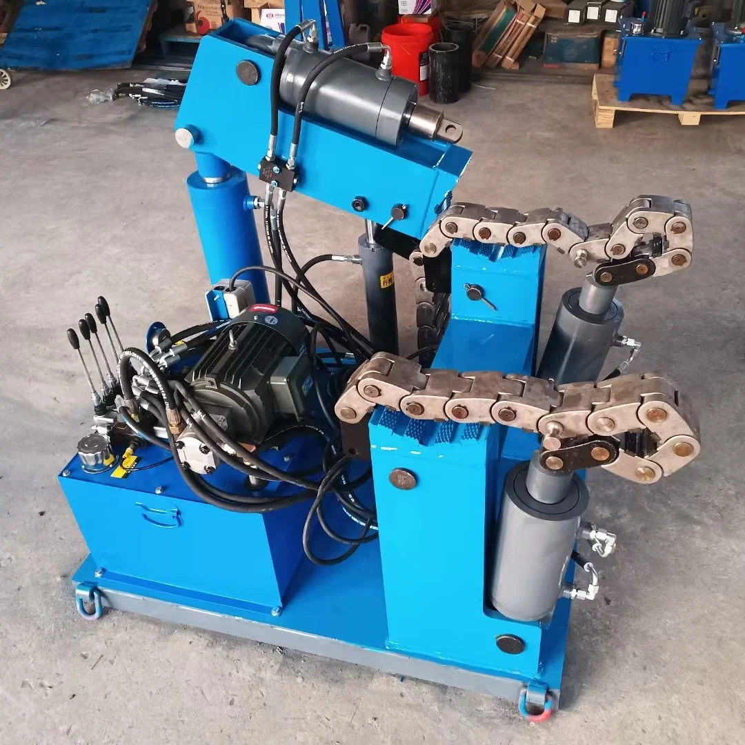 Large Size Range High Torque Bench Top Hydraulic Chain Shackle Pliers Hydraulic Breakout Pipe Chain Wrench Tong