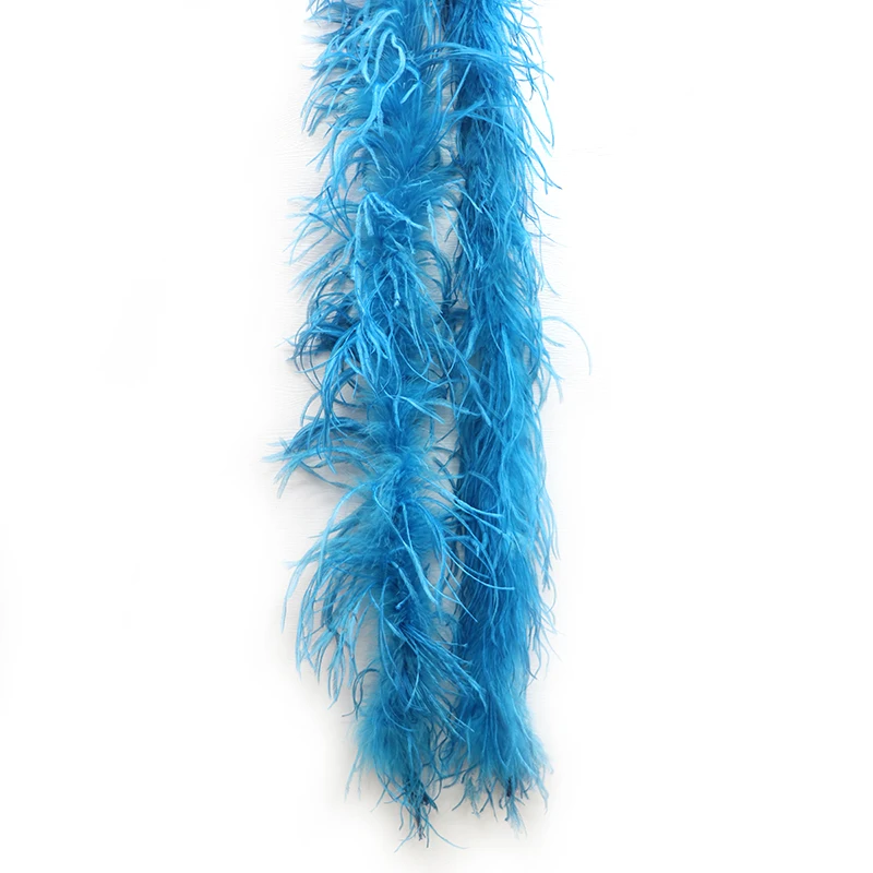 4ply Ostrich Feather Fabric Feather Boa Chandelle Boa For Collar 120ply Decorative Feather