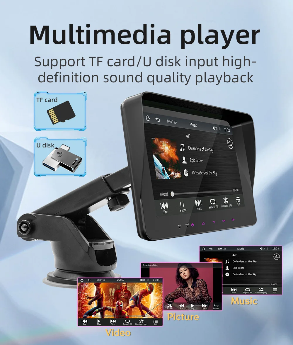 2024 X5310 Car Screen - Portable 720P Navigation & Entertainment
