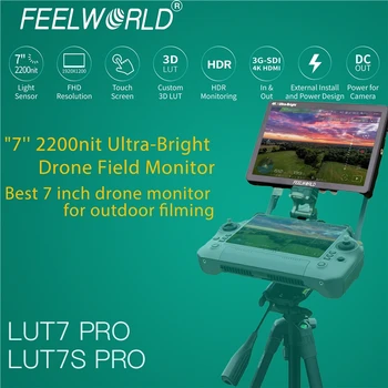 FEELWORLD LUT7S PRO 7 Inch Camera Monitor 2200nits Touch 3D LUT, F970 Kit Bulk Order Wholesale DSLR Monitor detail image
